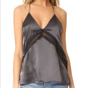 CAMI NYC 100% Silk Grey tank